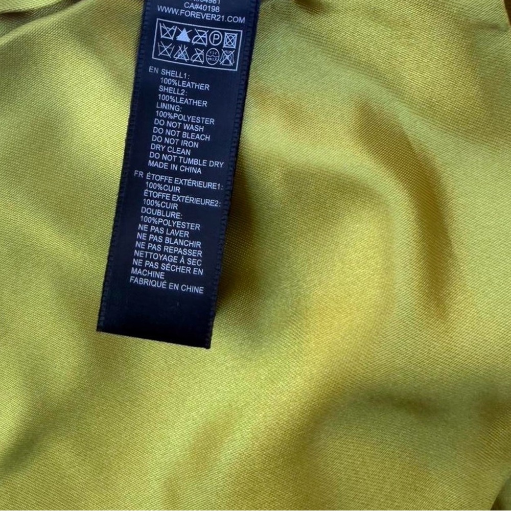 Vintage Patchwork Genuine Leather Mini Skirt - image 4